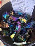 Titanium Obsidian Raw Stones