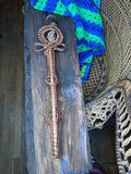 15” Ankh Scepter w/ Sage Holder
