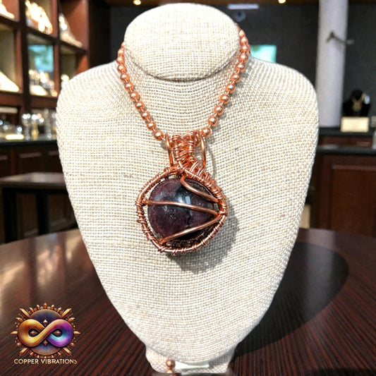 Astrophyllite 24” Copper Necklace