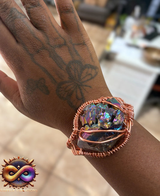 Flame Aura Quartz Bracelet