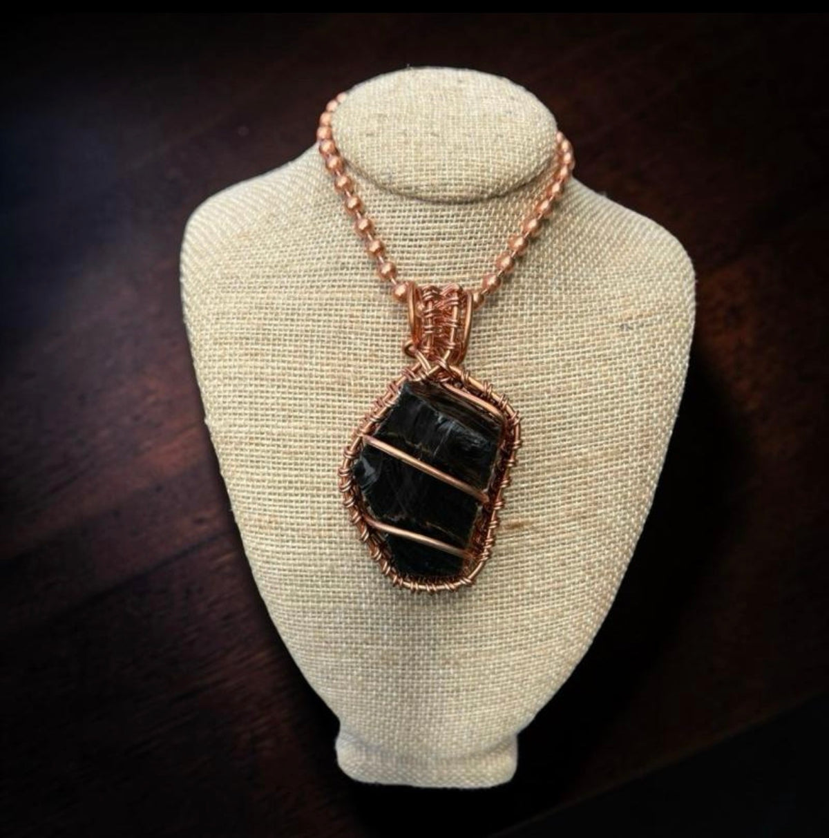 Raw Black Obsidian Creativity Weave 24” Necklace