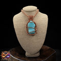 Raw Hemimorphite 24” Copper Necklace