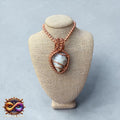 Dendritic Agate Creativity Weave 24” Copper Necklace