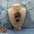 Small Titanium Obsidian Creativity Weave 24” Copper Necklace