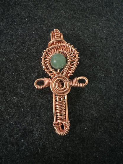 Small Copper Ankh Necklace