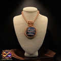 Tumbled Sodalite 24” Copper Necklace