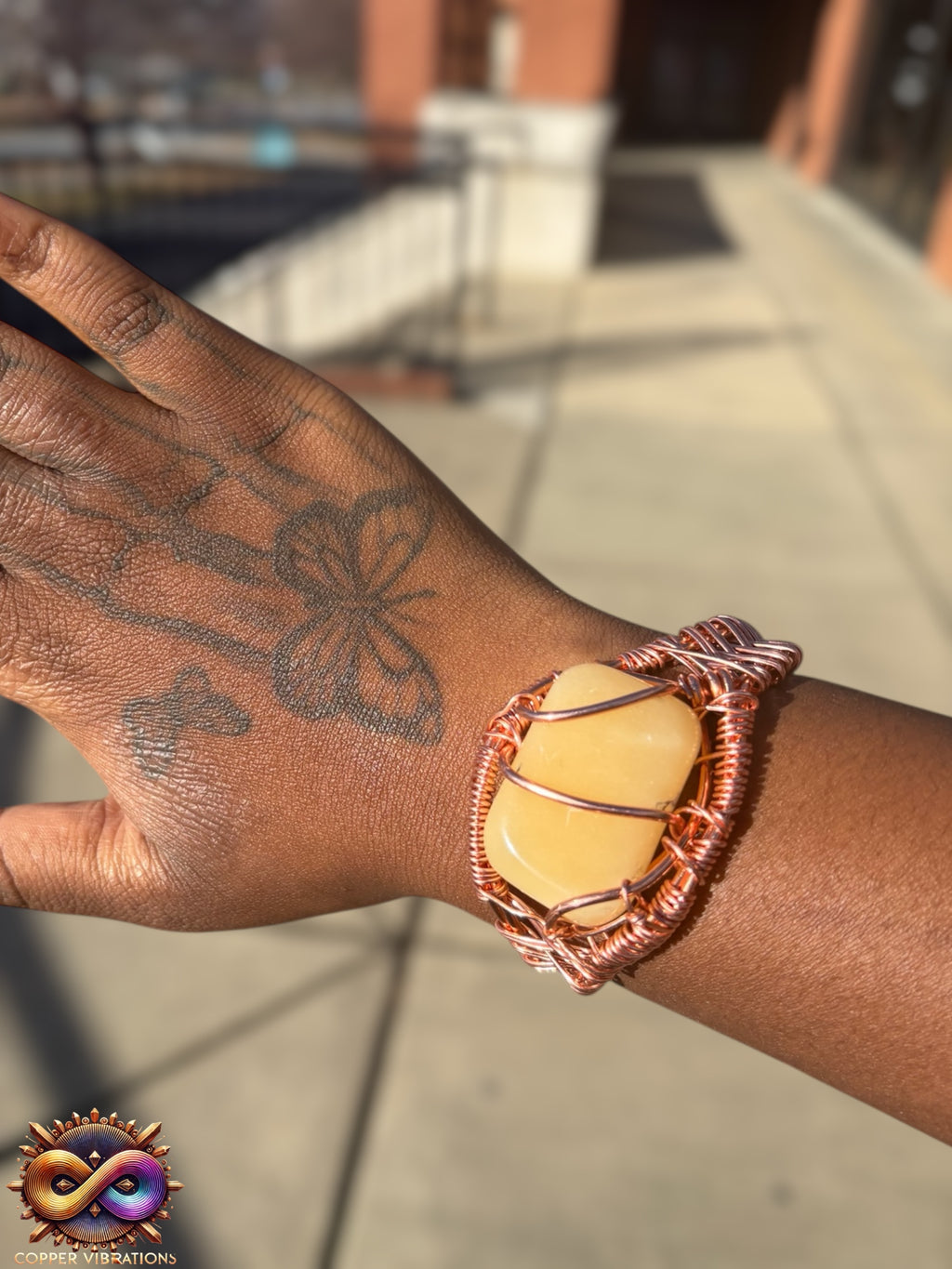 Orange Calcite Bracelet