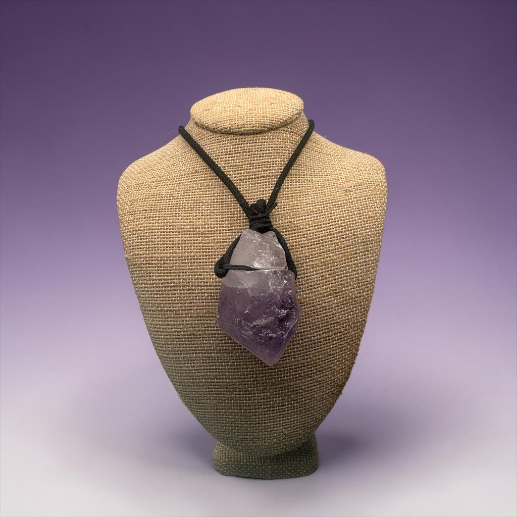 Raw Amethyst (Black String)