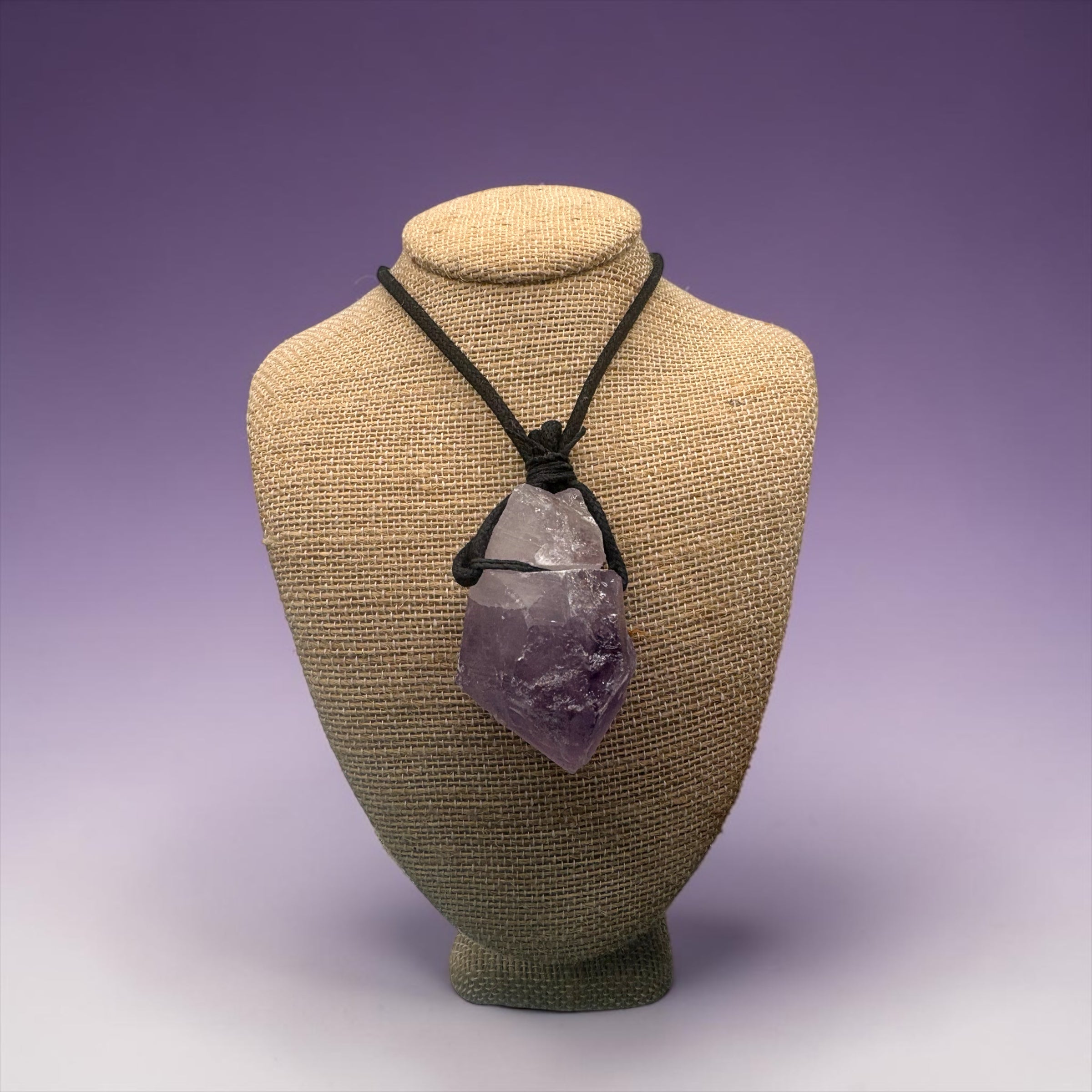 Raw Amethyst (Black String)