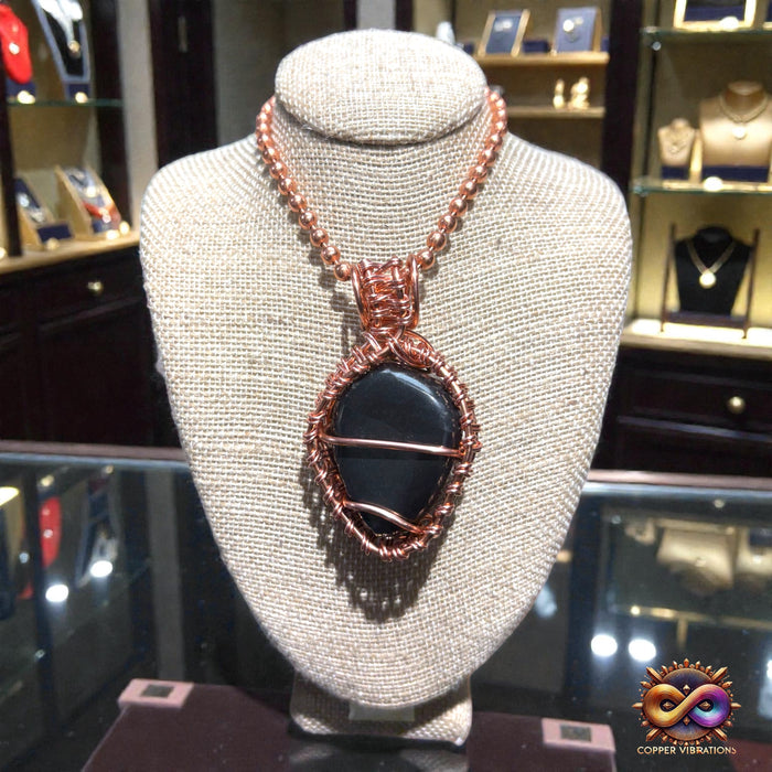 SMALL Shungite Creativity Weave 24” Copper Necklace