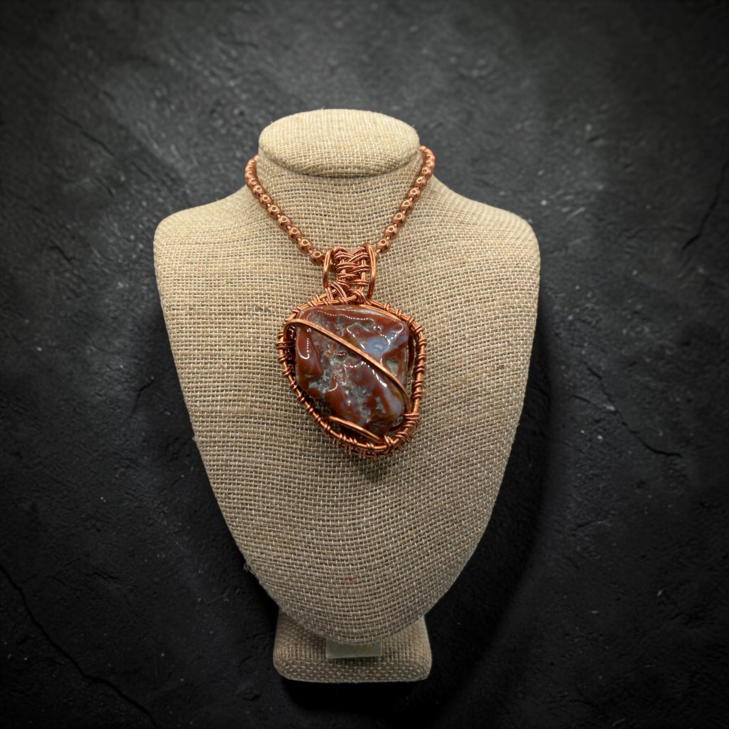 Ocean Jasper 24” Copper Necklace