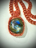 Solid Copper Cuban 24” Necklace w/ Pendant