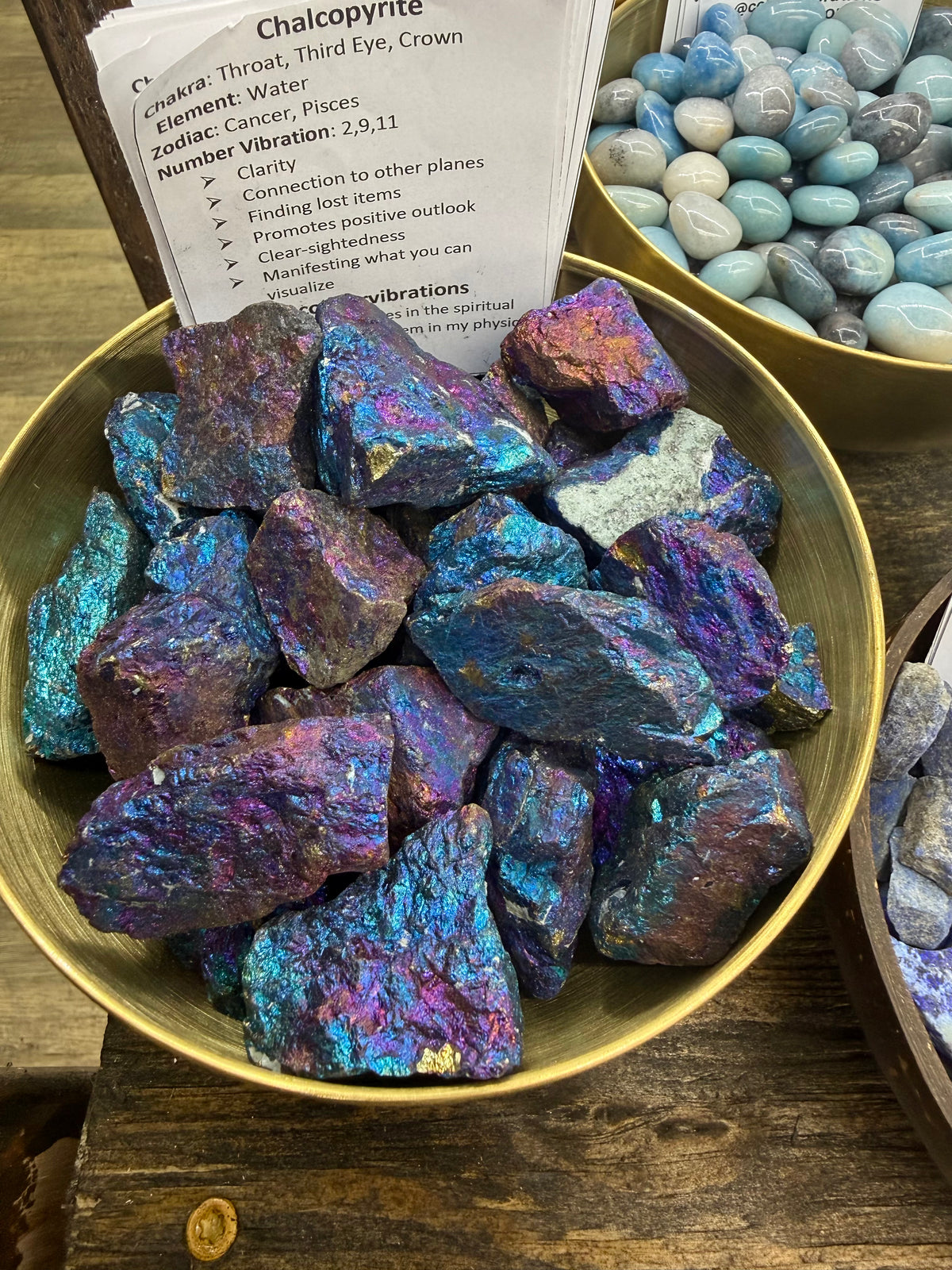 Chalcopyrite 1-1.5” Stone
