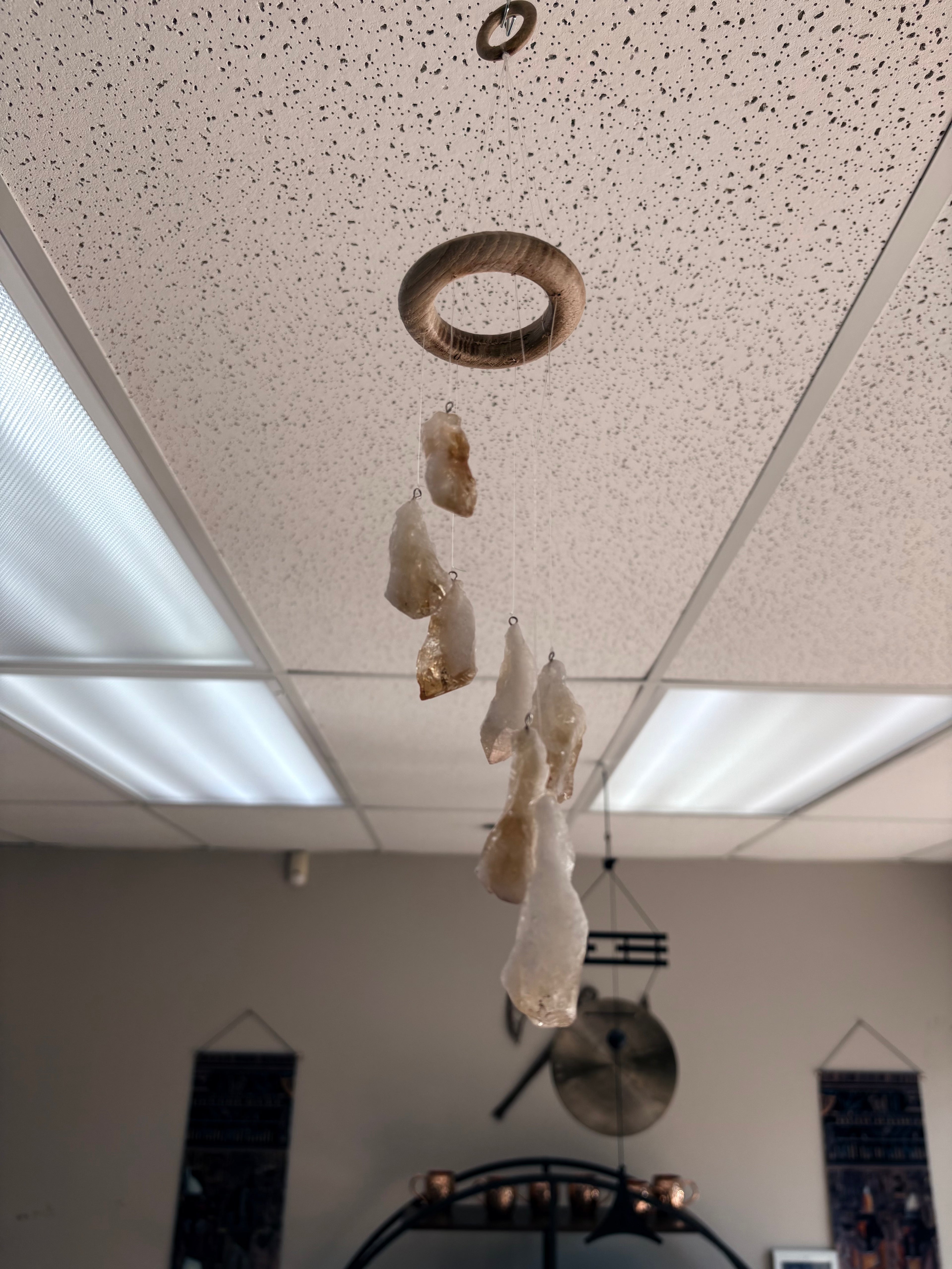 Raw Citrine Wind Chime