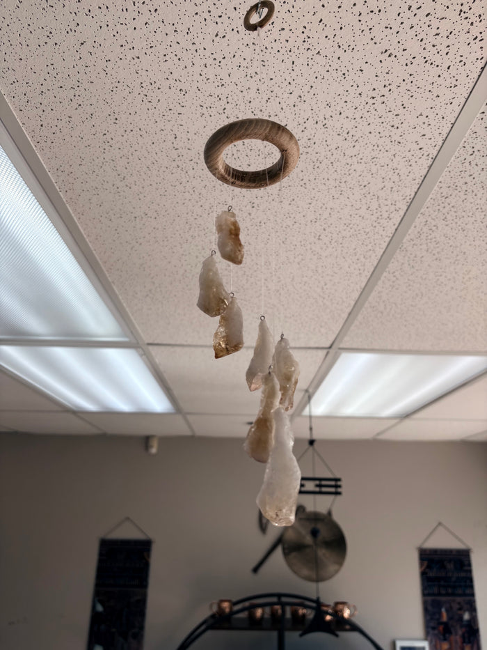 Raw Citrine Wind Chime