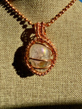 Small Angel Aura Quartz 24” Necklace