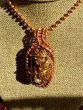 Chocolate Calcite Capsule 24” Necklace
