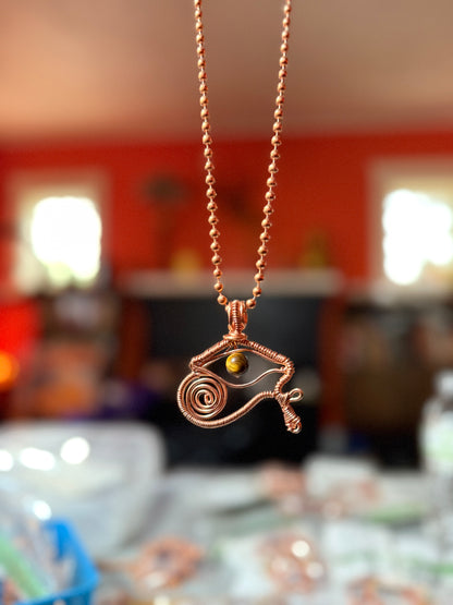 Eye of Ra Necklace 24inch Chain