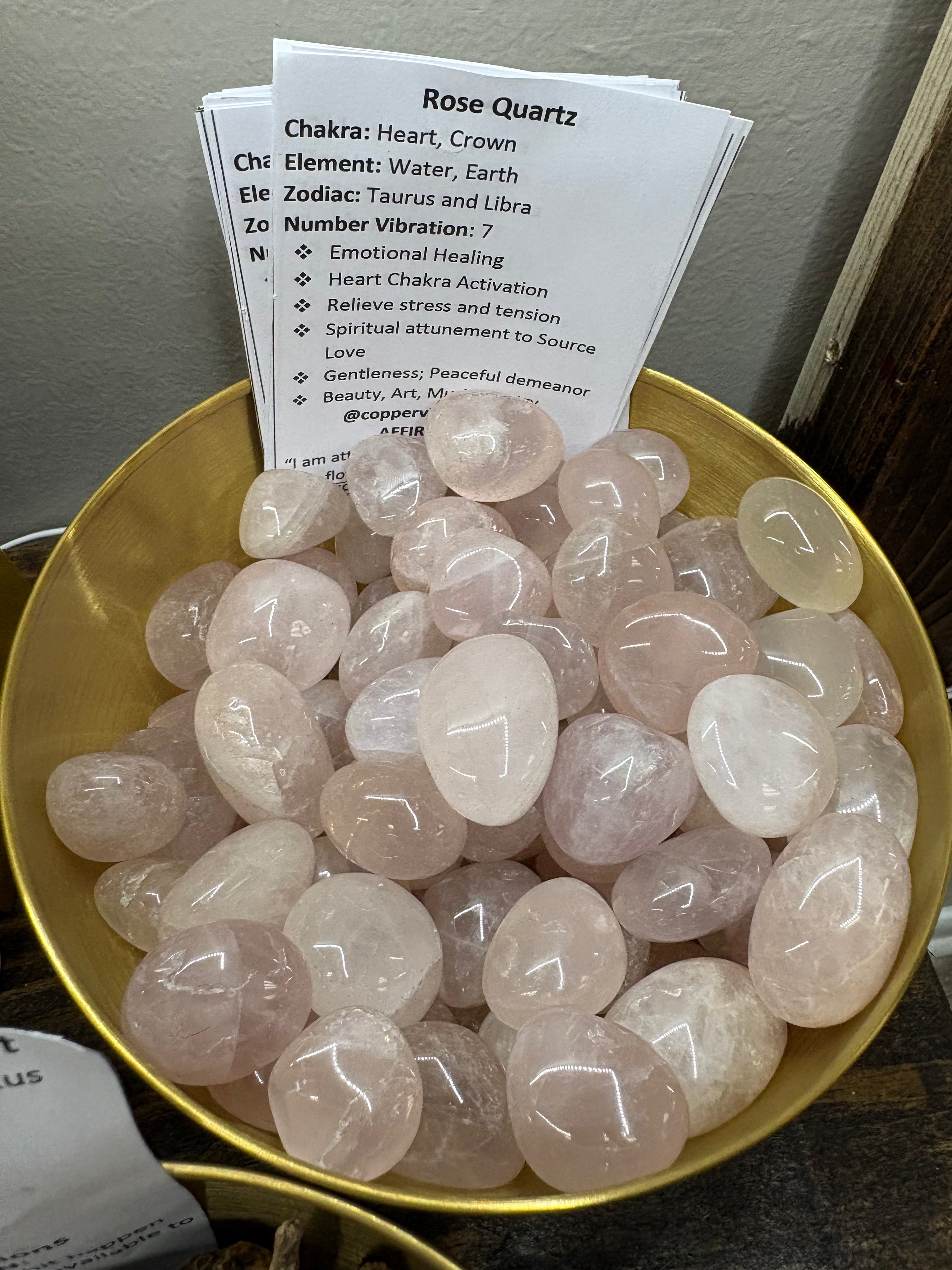 Tumbled Rose Quartz