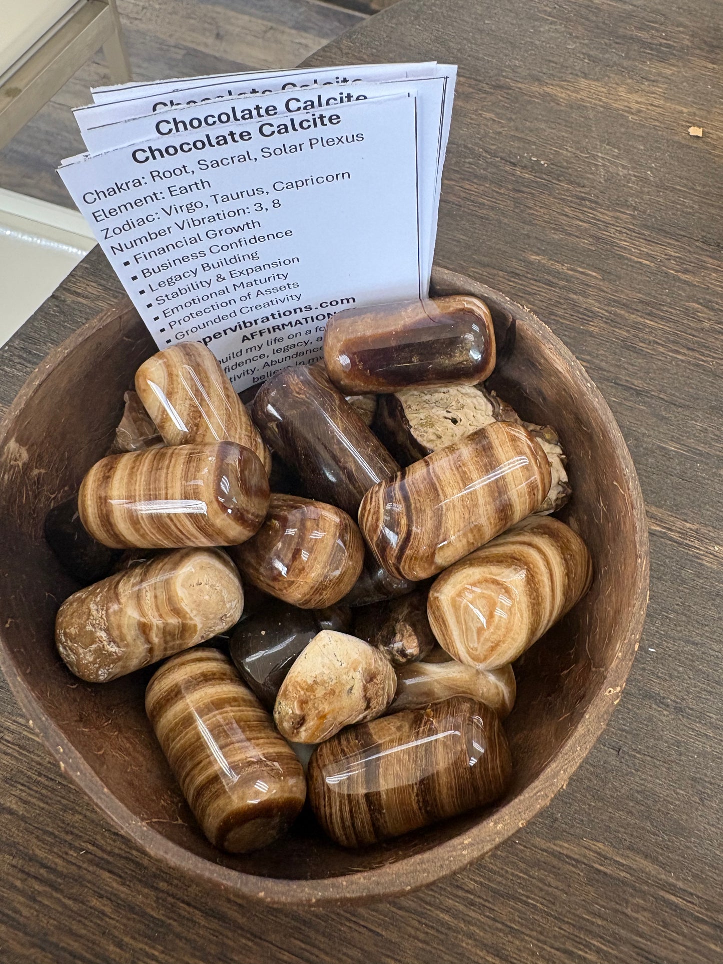 Chocolate Calcite Capsule