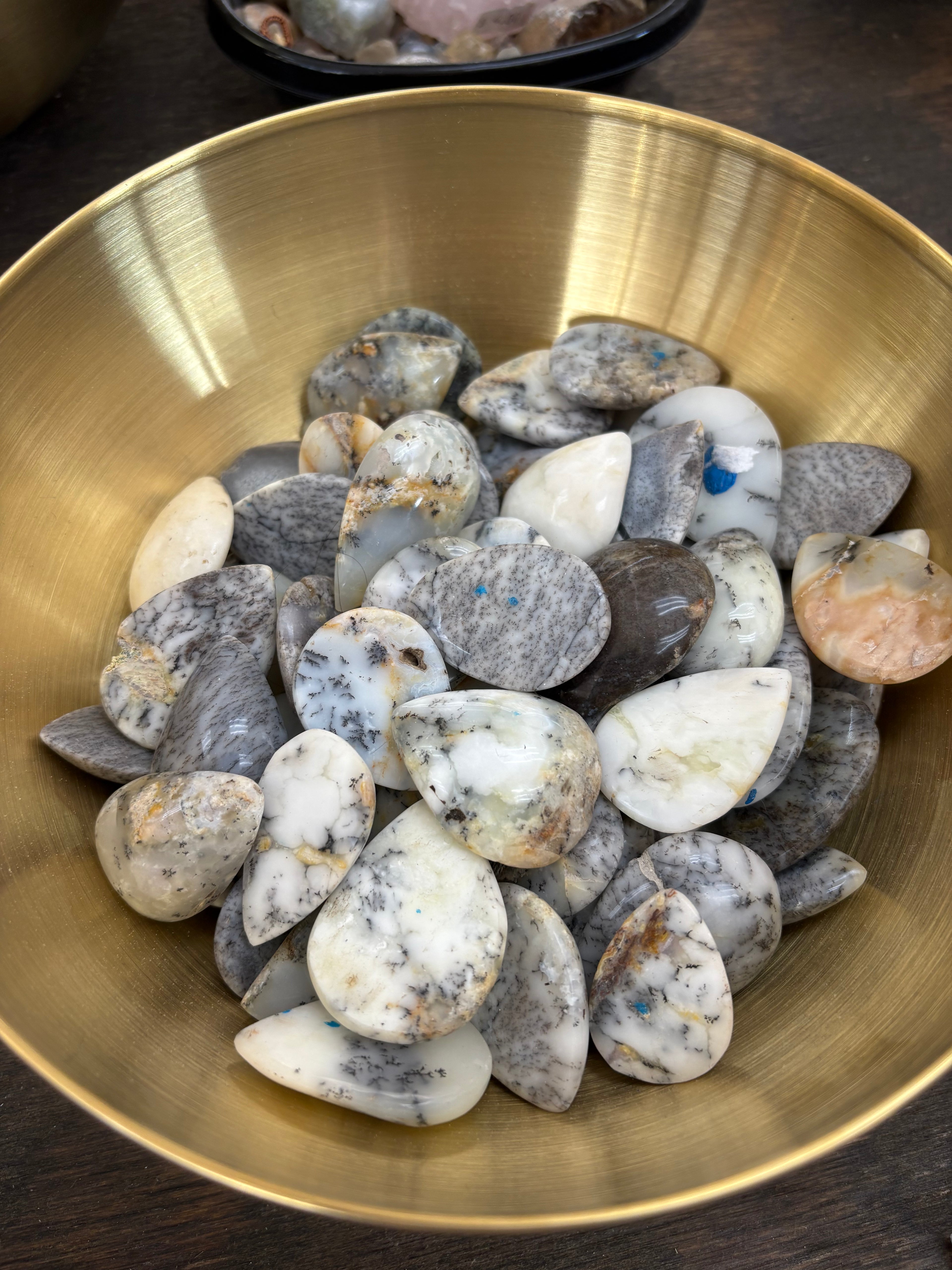Dendritic Agate Teardrops