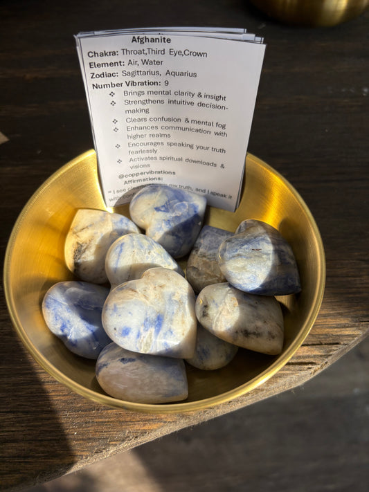 Afghanite Heart