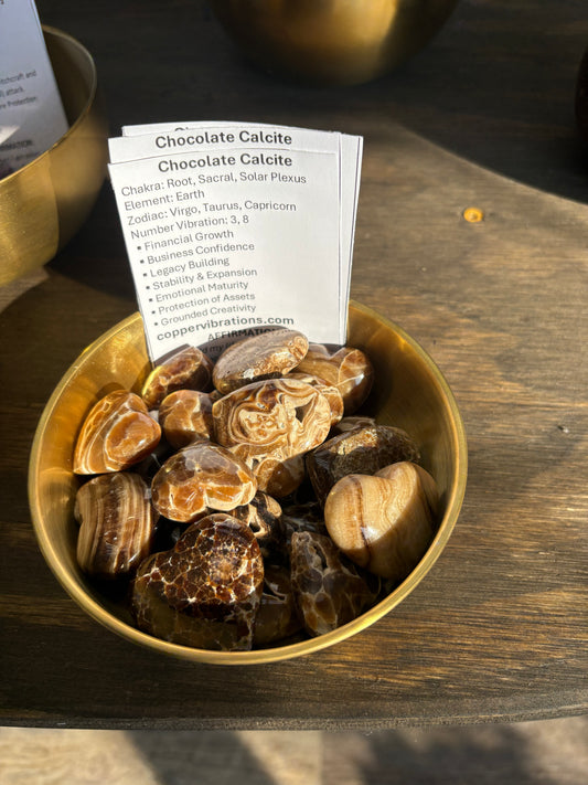 Chocolate Calcite Heart