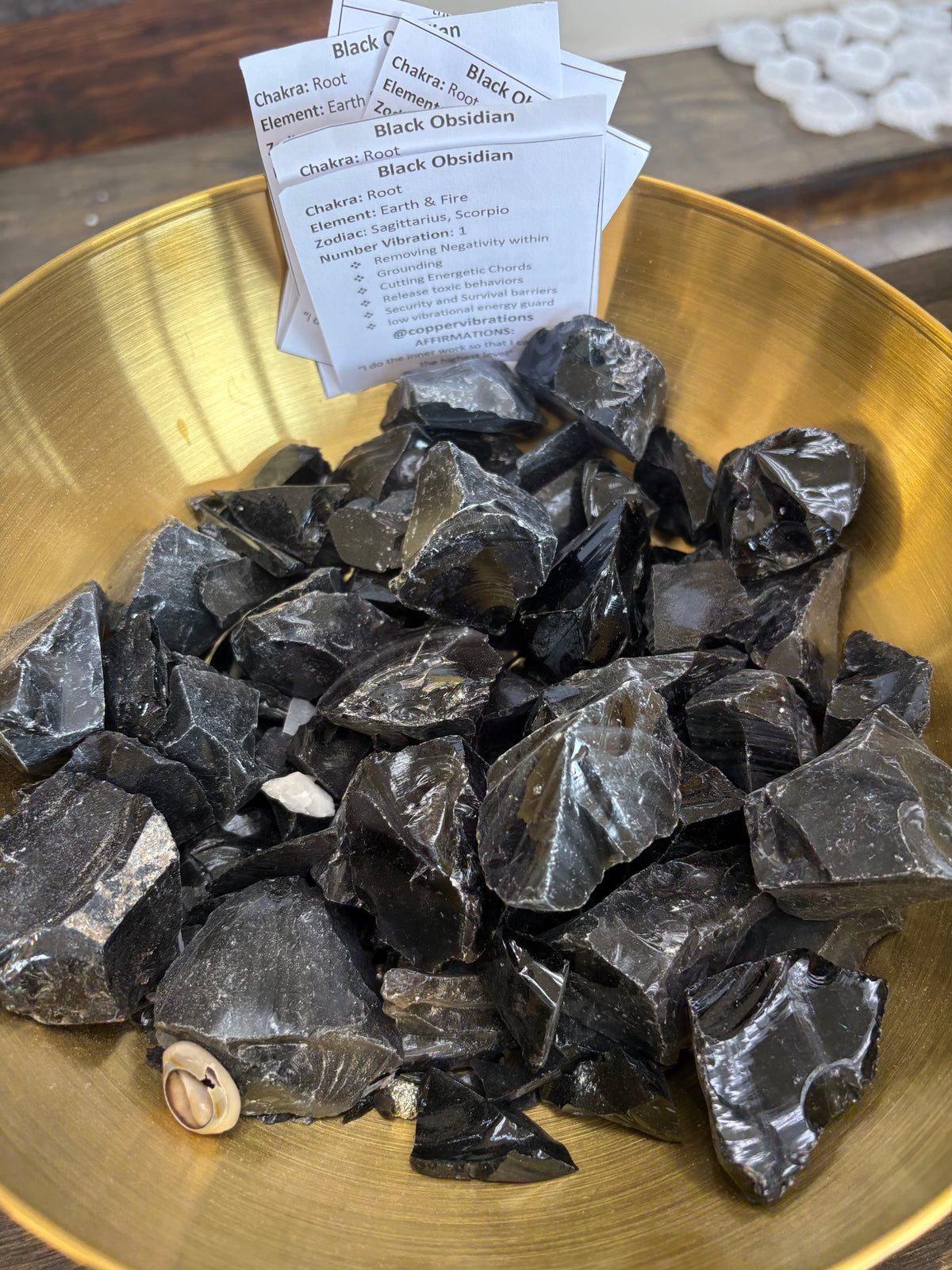 Raw Black Obsidian