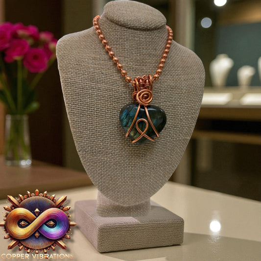 Labradorite Heart Necklace