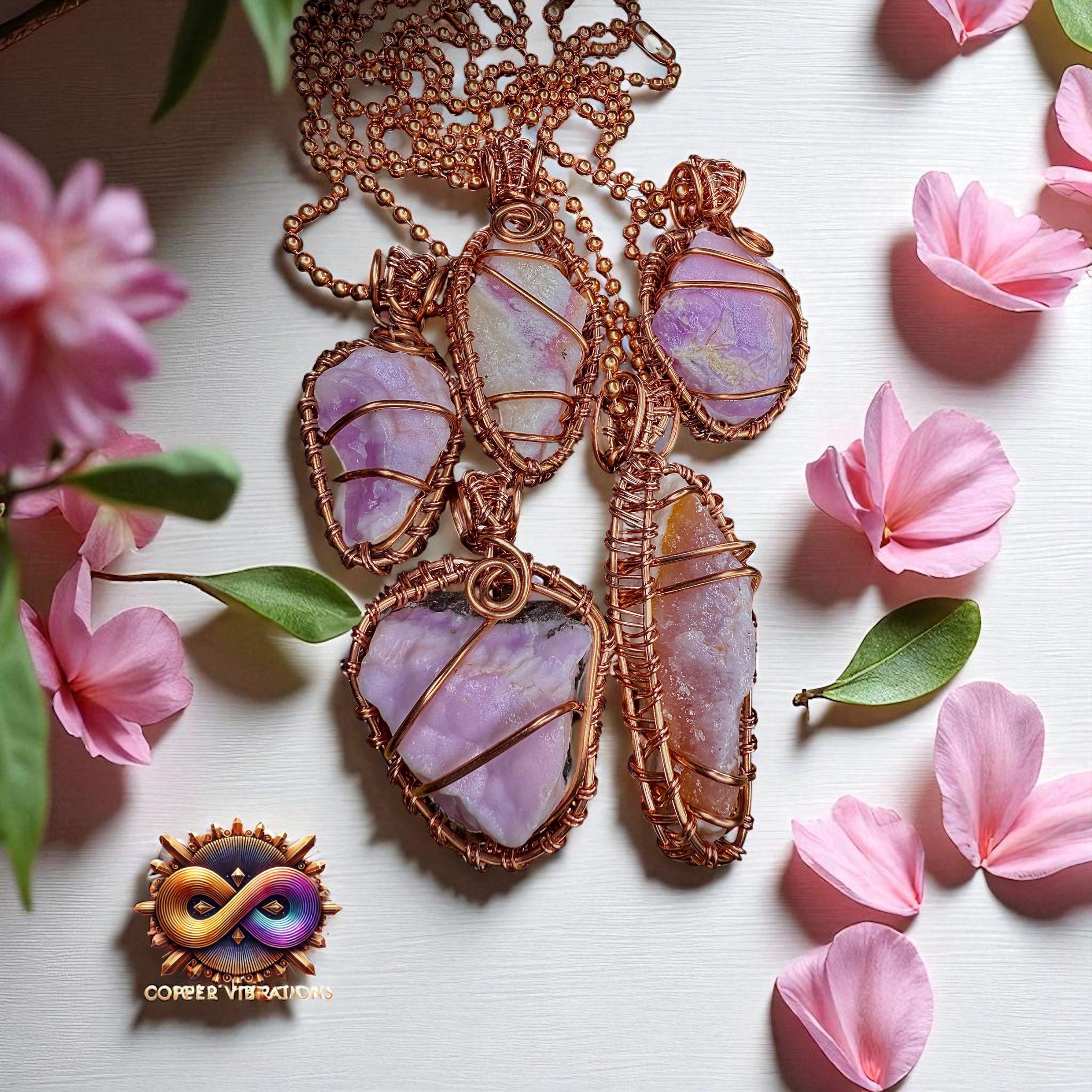 Raw Pink Aragonite 24” Necklace
