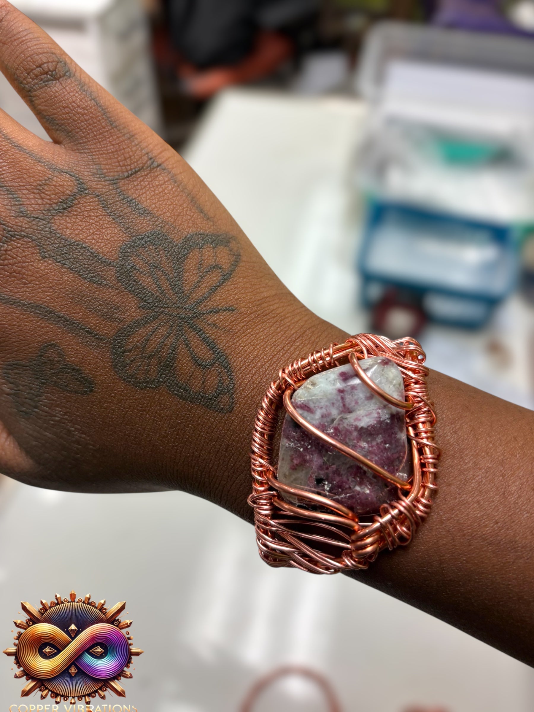 Pink Tourmaline (Rubellite) Bracelet