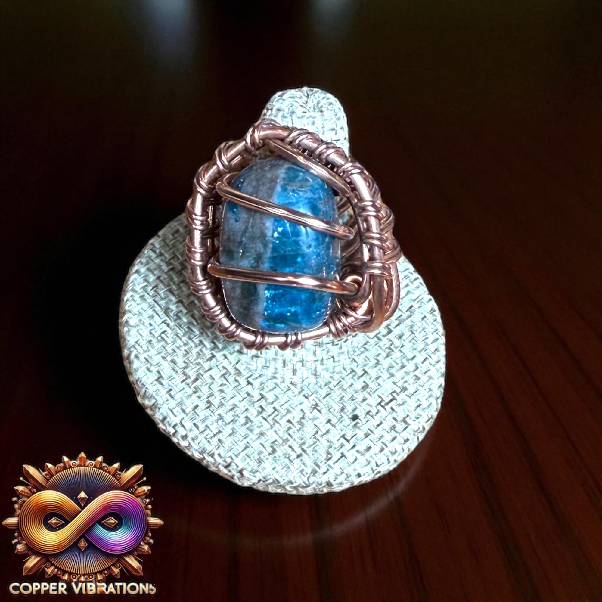 Blue Apatite Ring #1