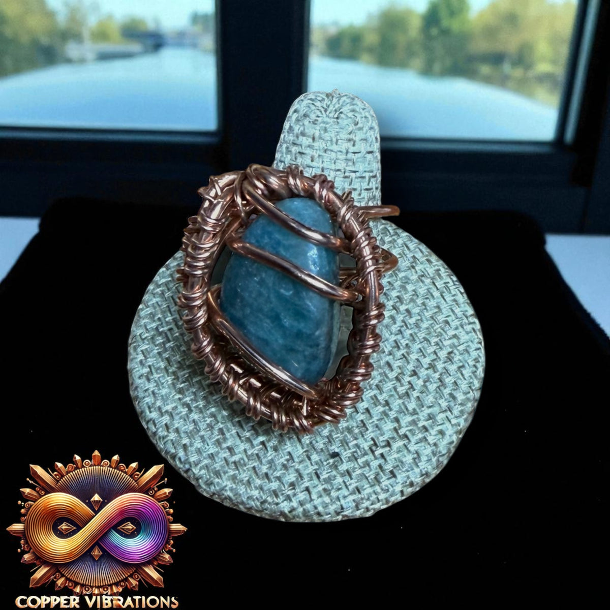 Blue Apatite Ring #2