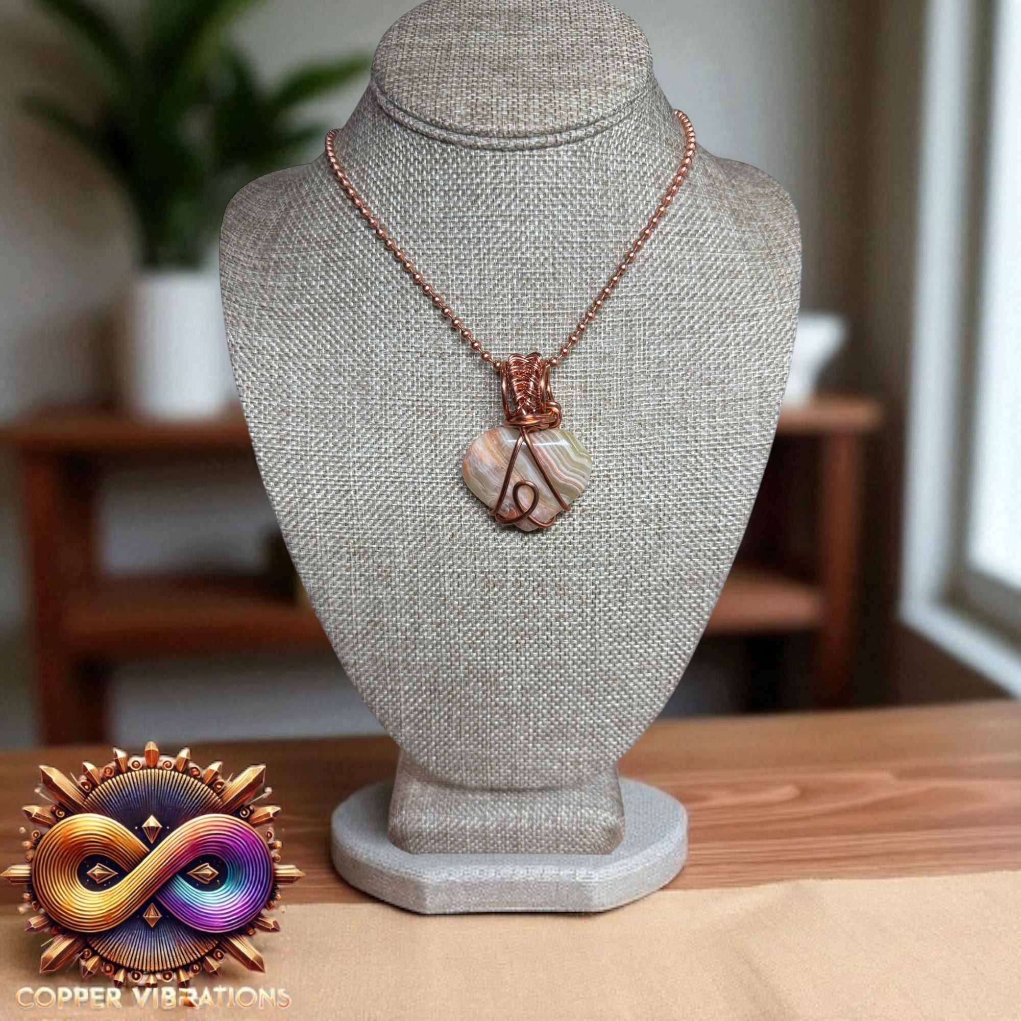 Banded Onyx Necklace #3