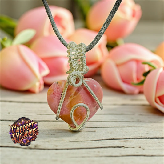Rhodonite Heart Necklace