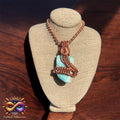 Blue Kyanite 24” Copper Necklace