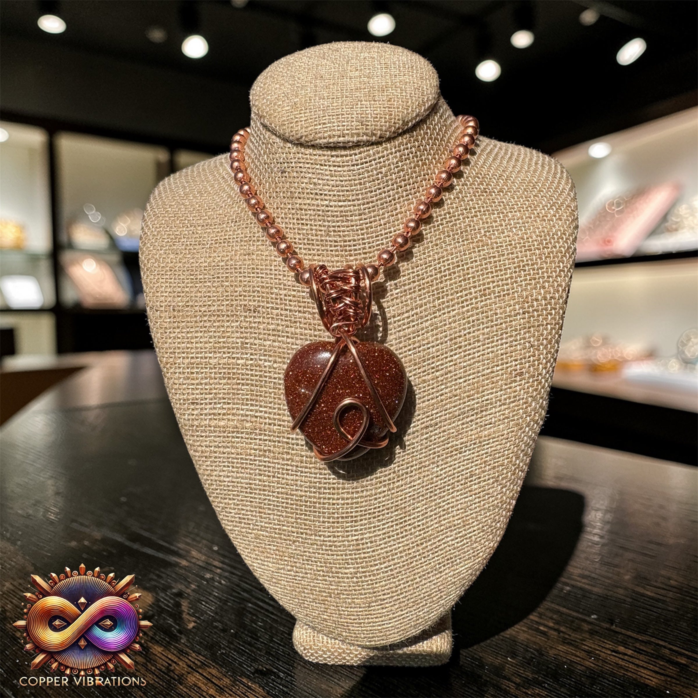 Goldstone Heart