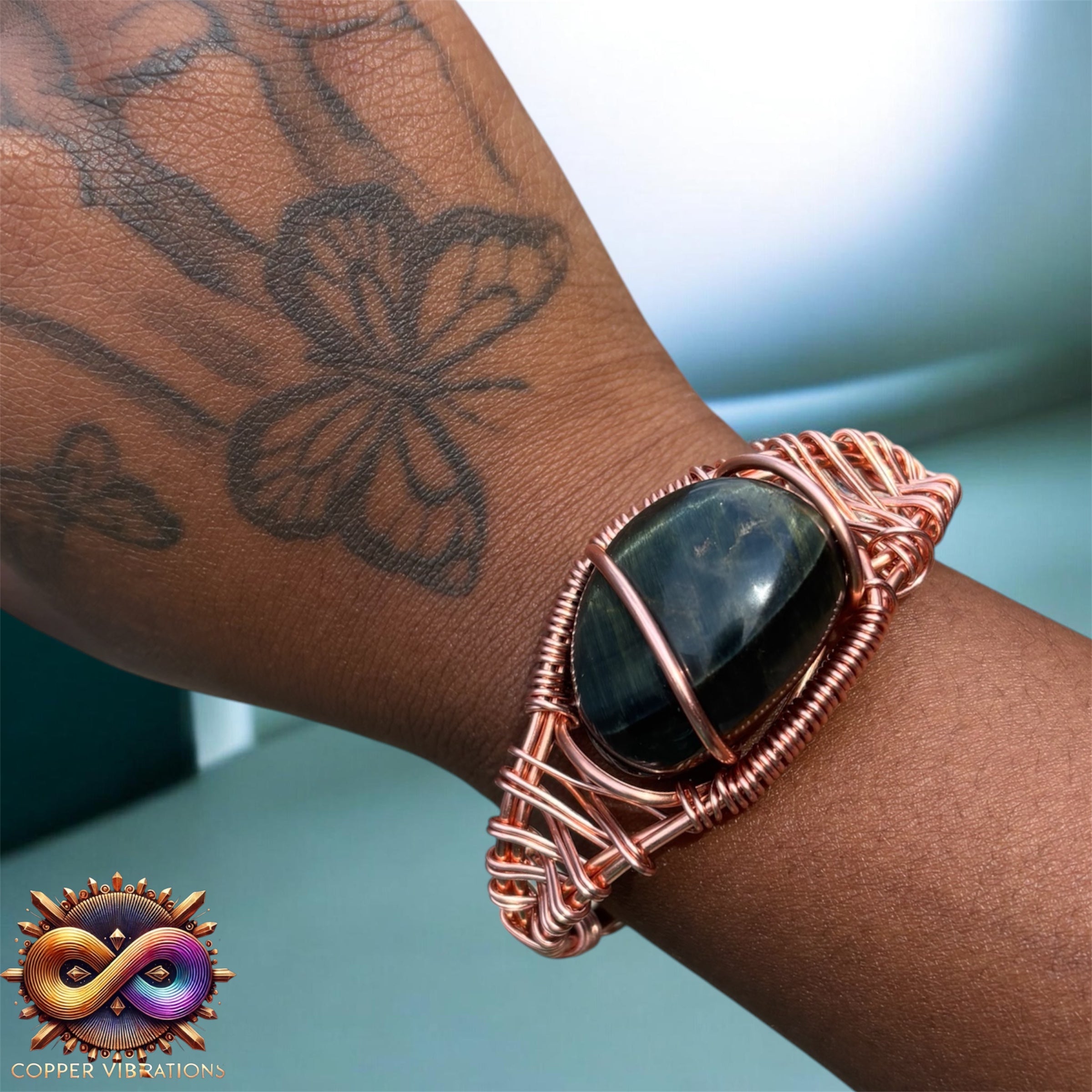 Blue Tigers Eye Bracelet