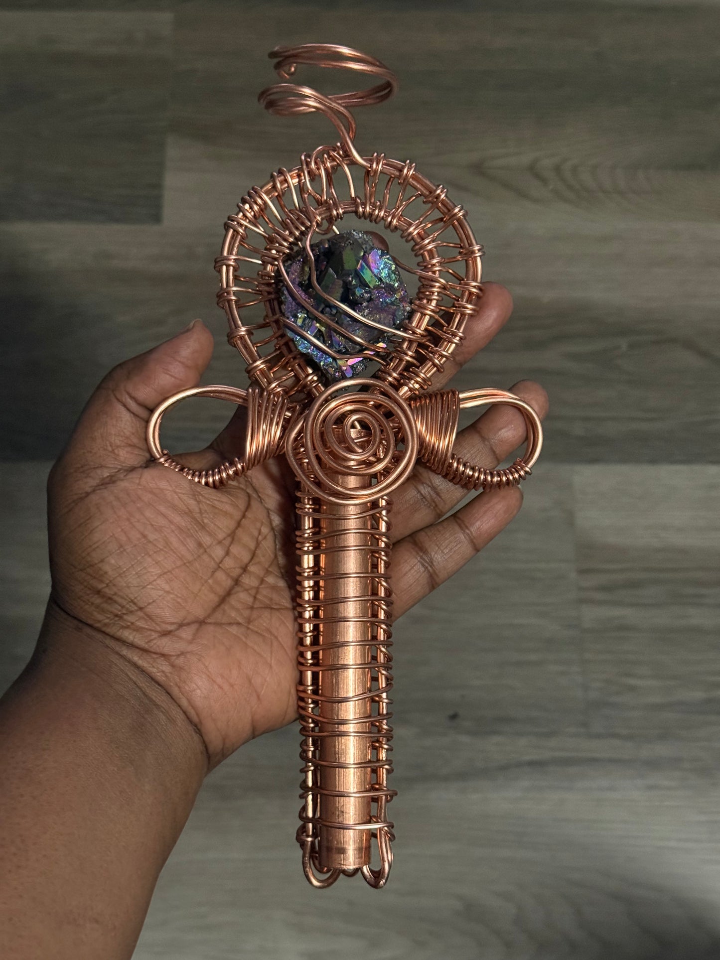 8-10inch Small Ankh Sage Holder