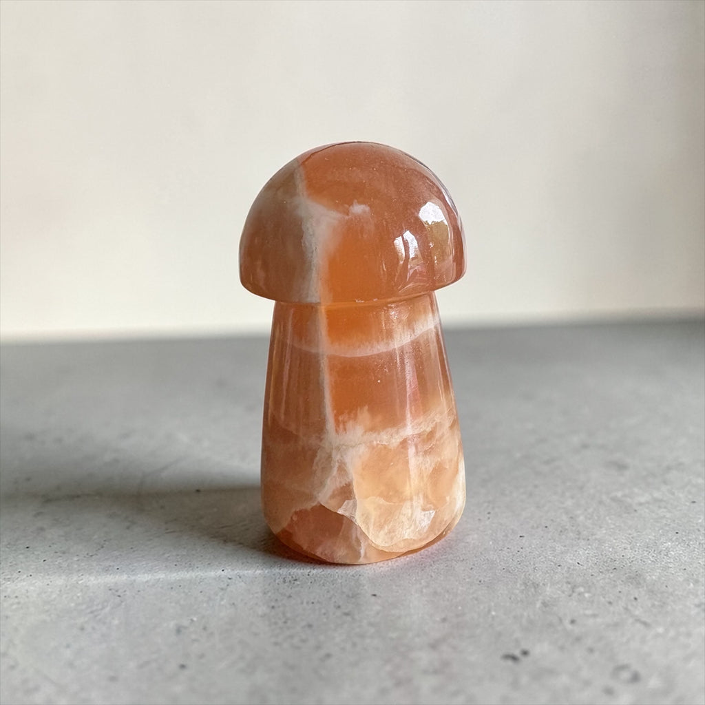 Honey Calcite 2.5” Mushroom (High Quality)