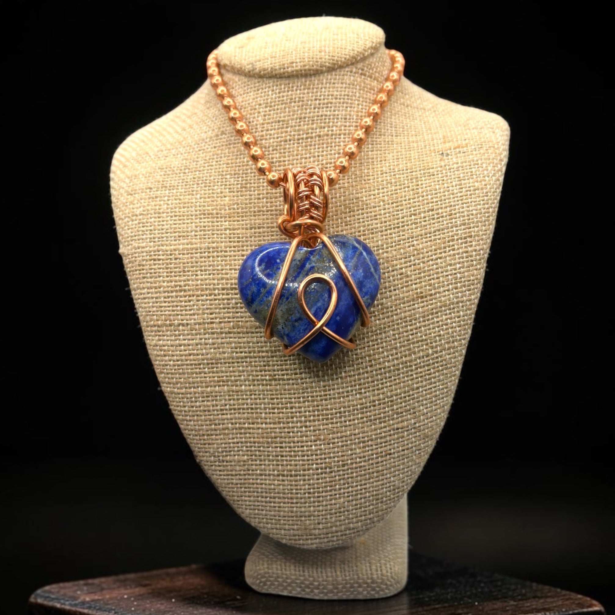 Lapis Lazuli Heart Necklace