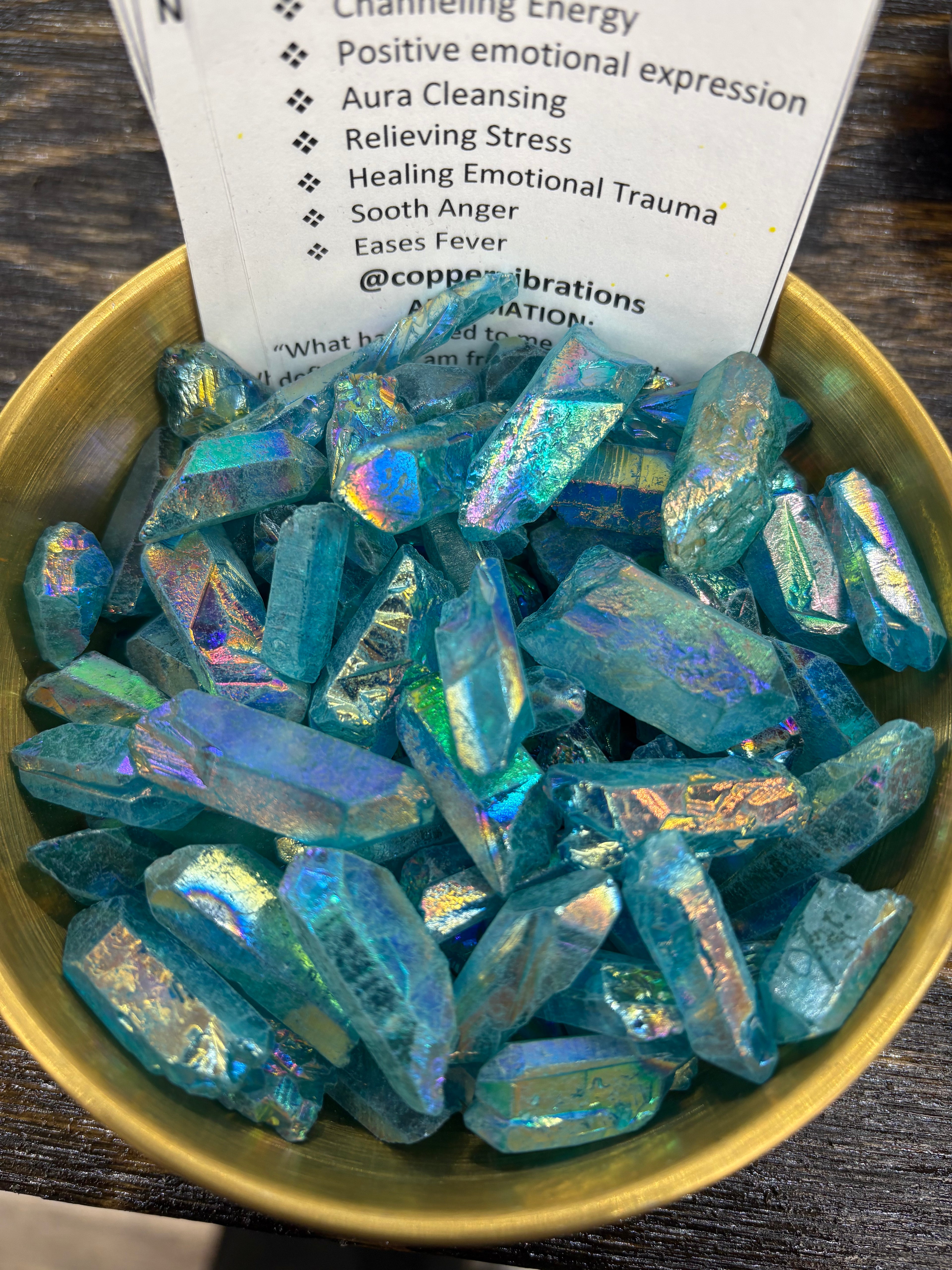 Aqua Aura Quartz Raw Stones