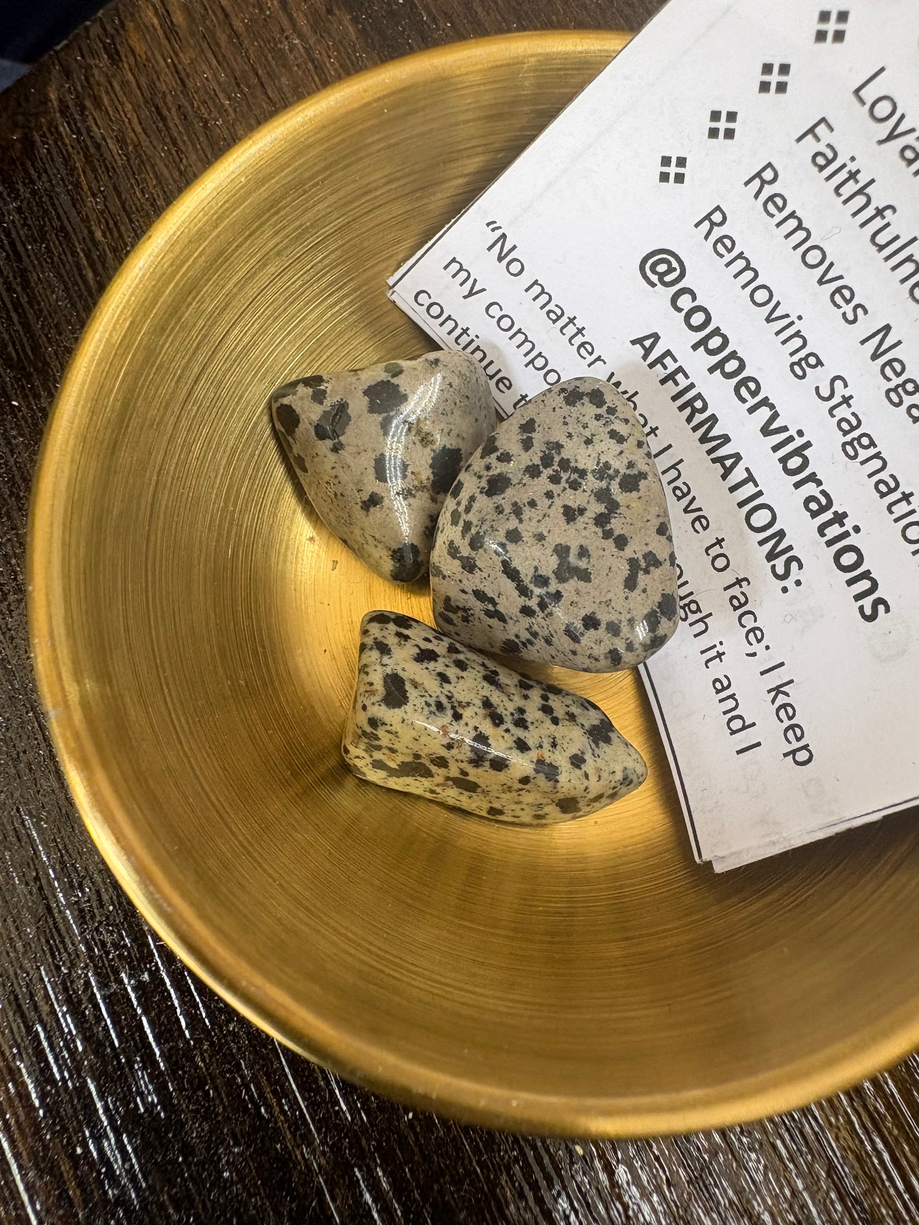 Dalmatian Jasper Tumbled Stones