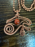 Eye of Ra Necklace 24” Copper Necklace