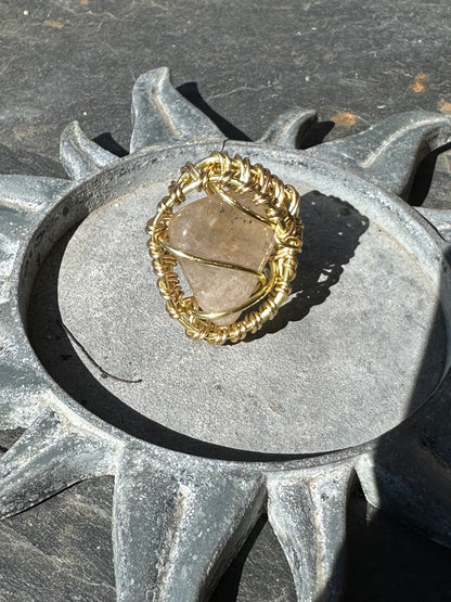 Brass Gemstone Rings