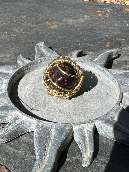 Brass Gemstone Rings
