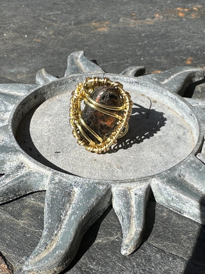 Brass Gemstone Rings