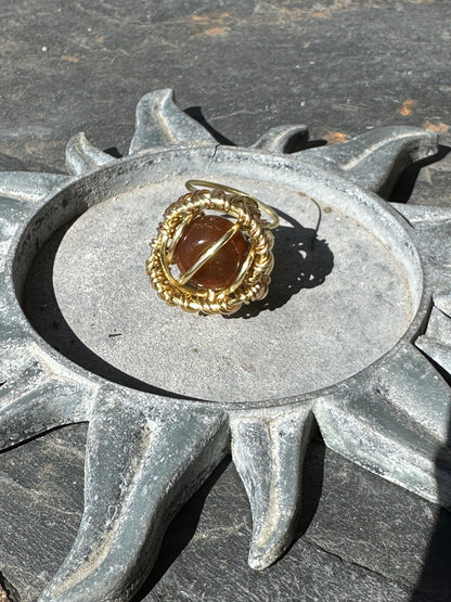 Brass Gemstone Rings