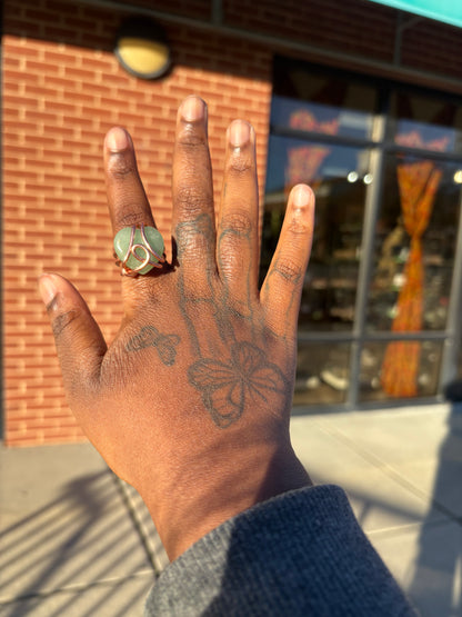 Gemstone Heart Rings