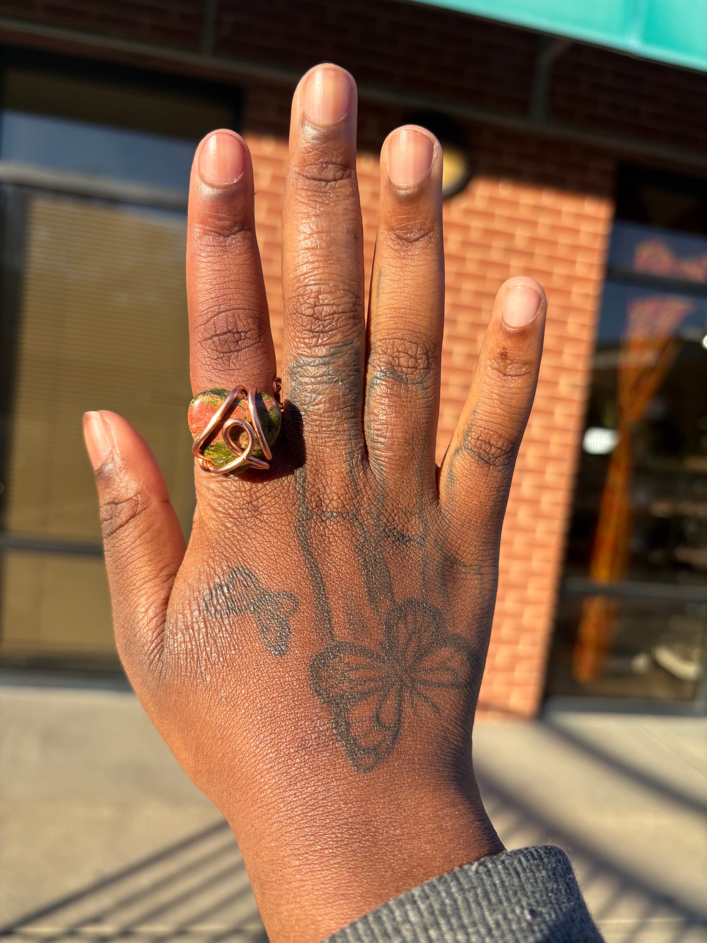 Gemstone Heart Rings